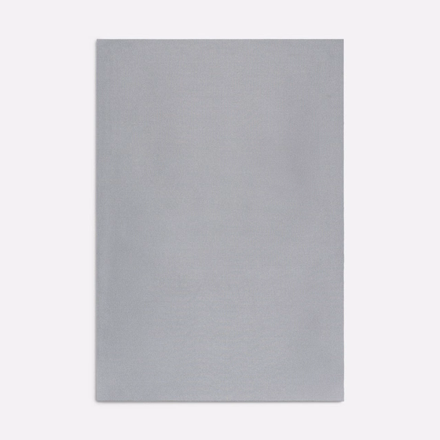 Pale blue-grey plain woven fabric swatch with a softly brushed, subtle texture