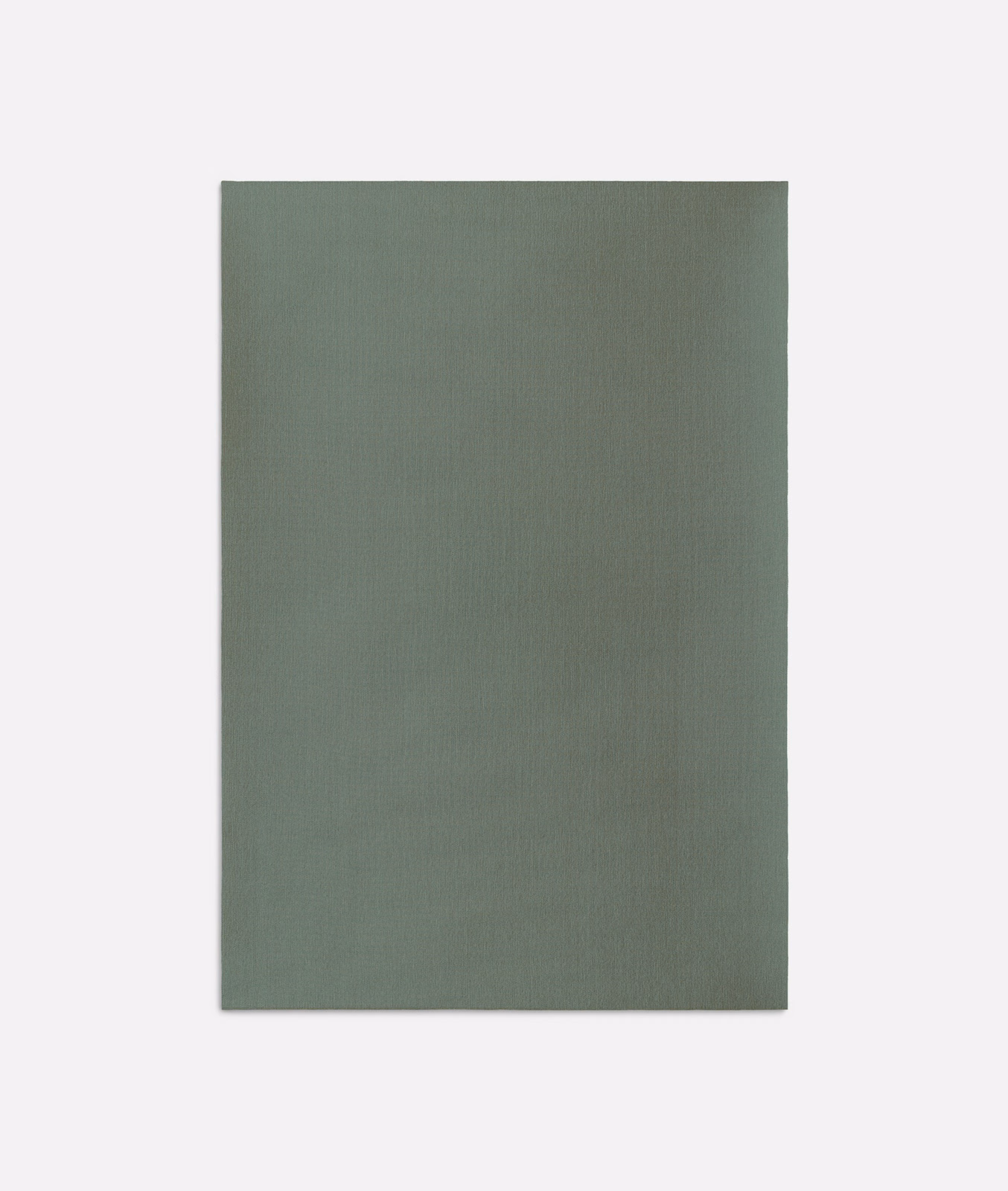 Muted deep forest green plain weave with a fine vertical texture
