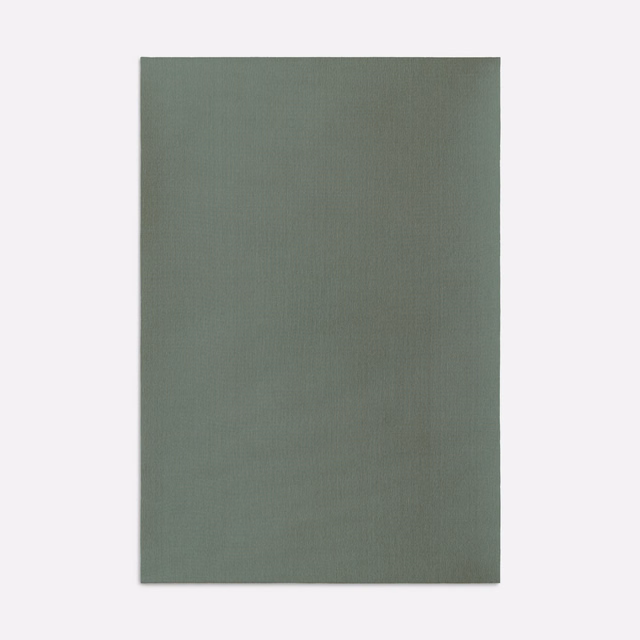 Muted deep forest green plain weave with a fine vertical texture