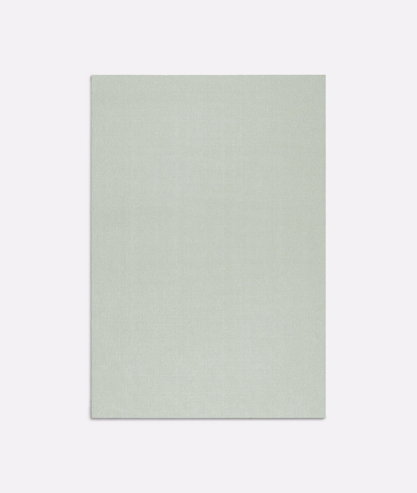 Pale sage green Rapunzel Metallo fabric swatch with a subtle fine woven texture