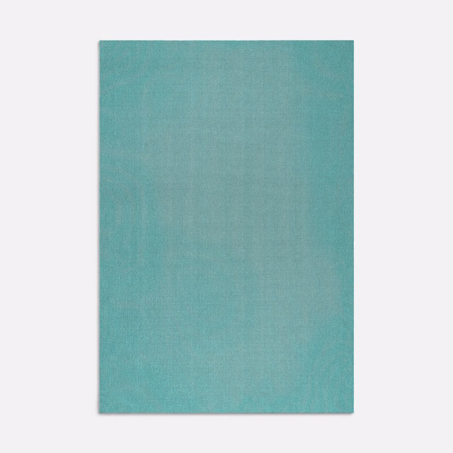 Soft aqua-teal plain weave with subtle vertical tonal variation