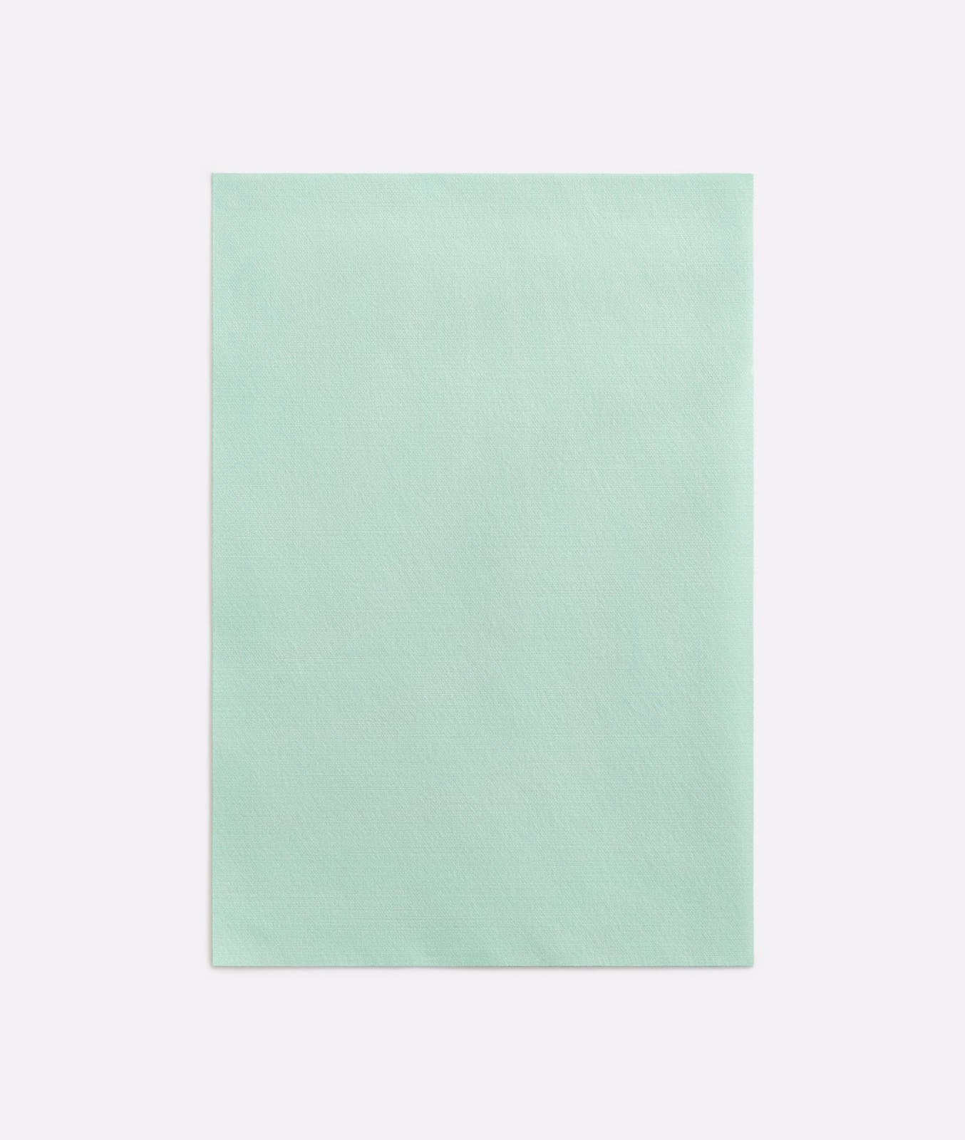 Pale mint-green curtain fabric with a quiet, fine-grained woven surface