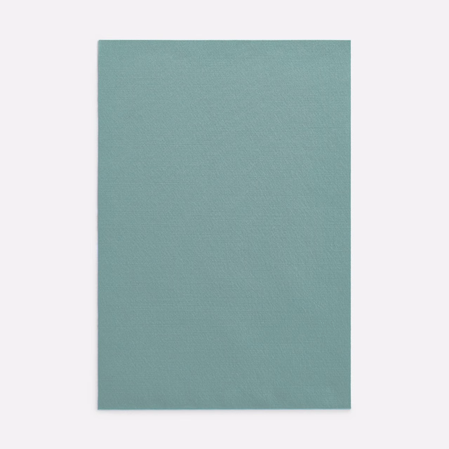 Muted aqua-teal plain weave with a softly textured, even surface