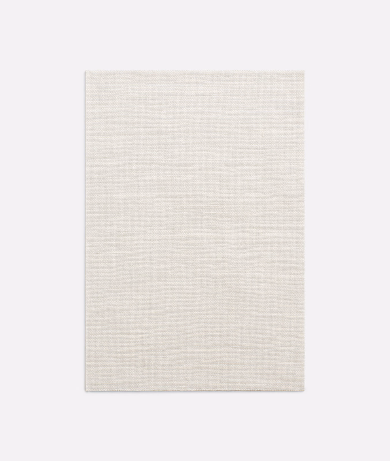 Pale ivory curtain fabric with a fine horizontal woven texture