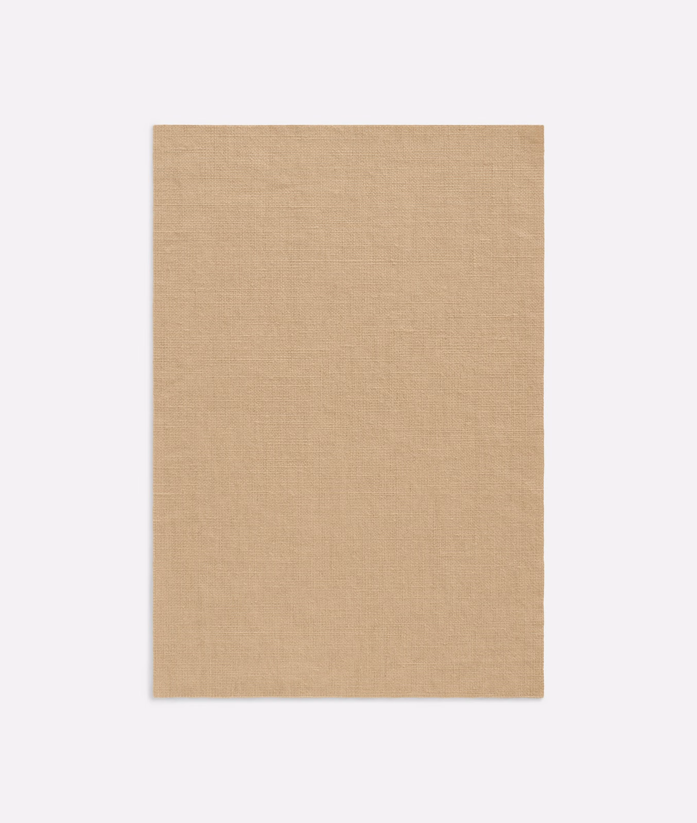 Warm cotto beige fabric swatch with a fine, subtly horizontal woven texture