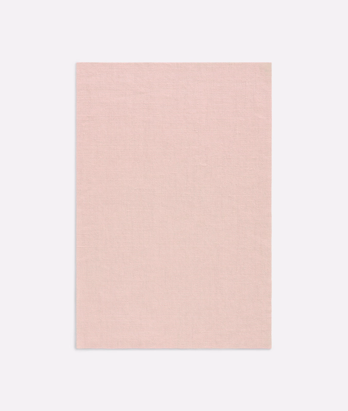 Pale blush-pink Salicornia fabric showing a fine, softly crosshatched woven surface