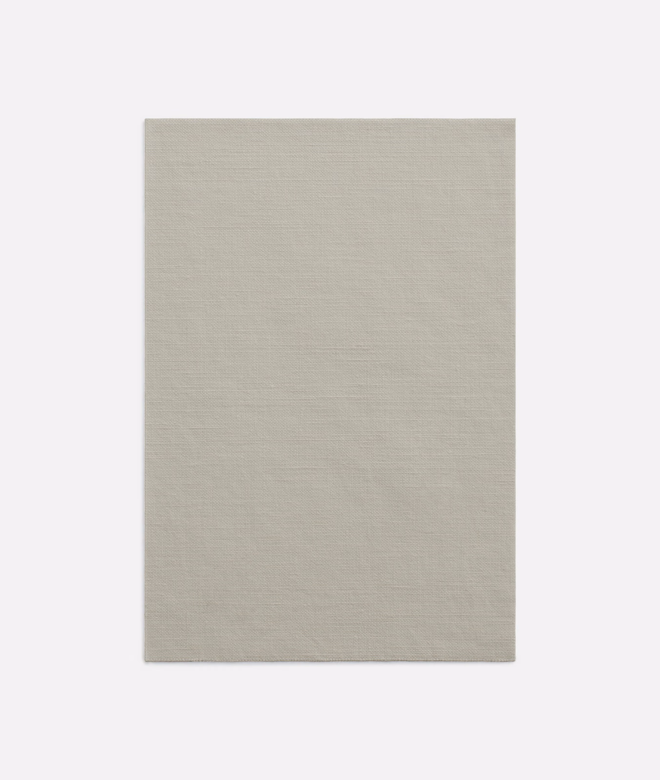 Pale greige Salicornia Lino swatch showing a fine, subtly horizontal woven texture