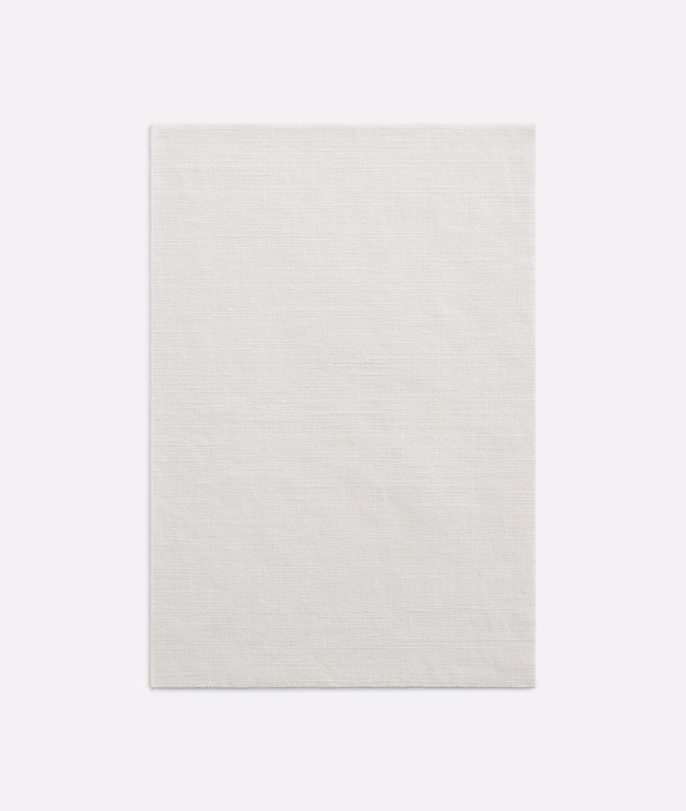 Pale ivory Salicornia Mastice swatch showing a fine, subtly horizontal woven texture