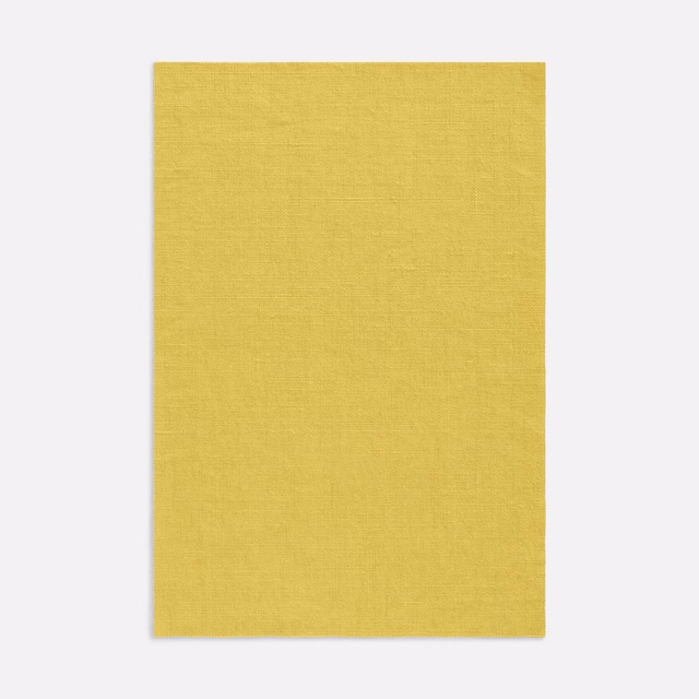 Warm mimosa-yellow plain weave with a fine, softly textured surface