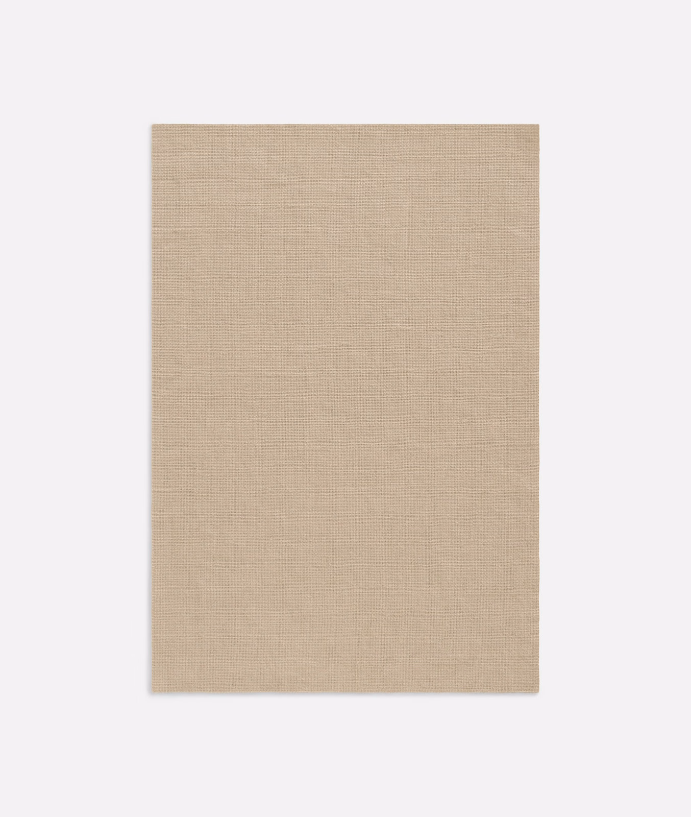 Warm sandy beige curtain fabric with a fine, subtly irregular woven texture