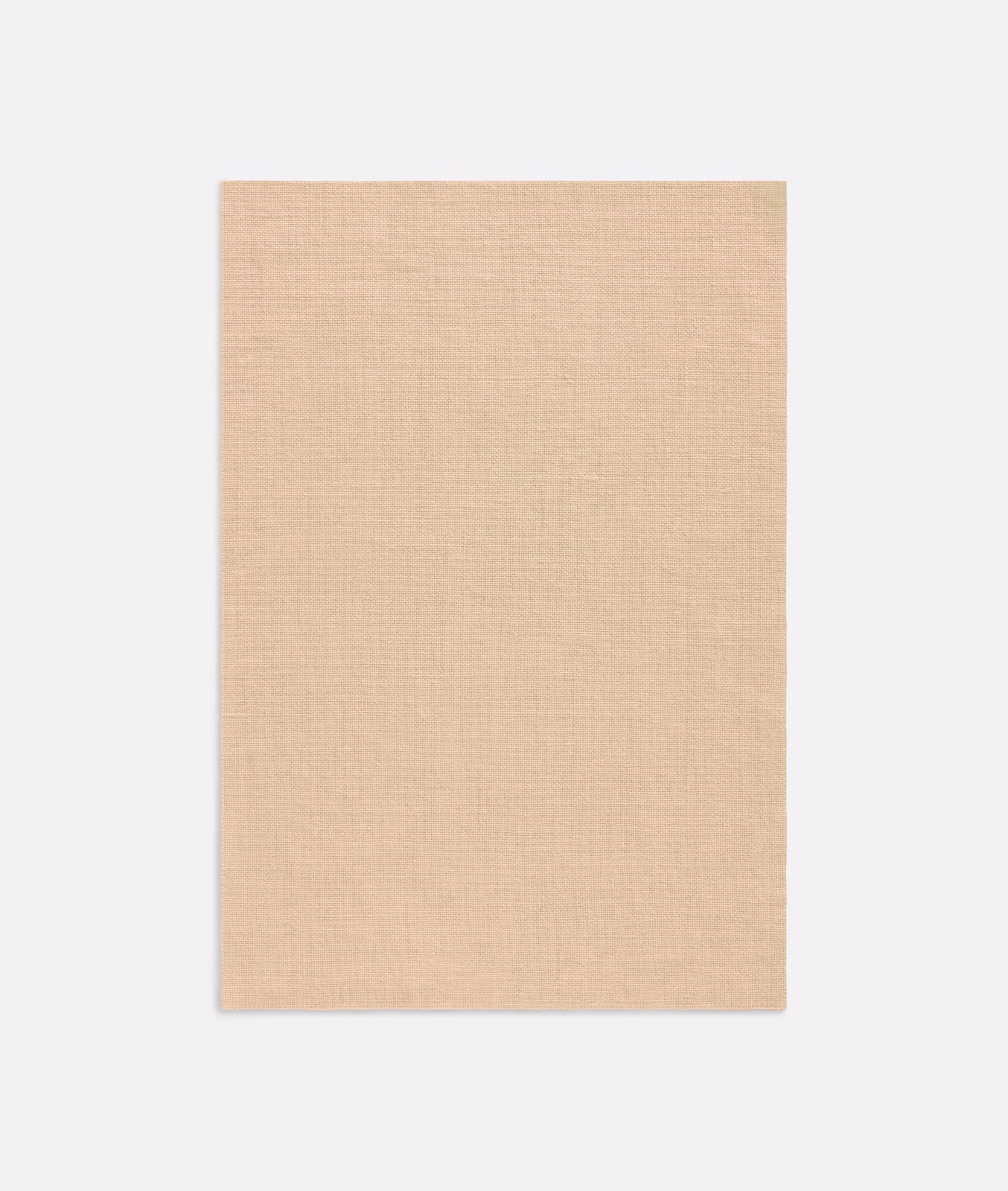 Pale salmon-peach curtain fabric with a fine, subtly crosshatched plain weave