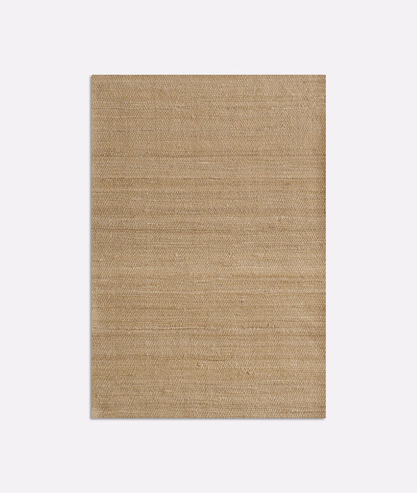 Warm raw beige woven textile with fine horizontal slub lines