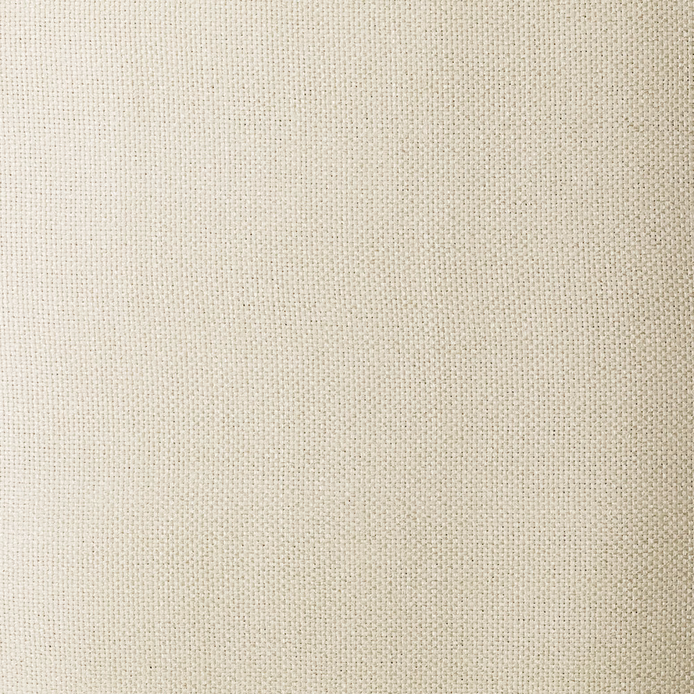 Warm ivory fabric with a fine, closely woven matte grid texture