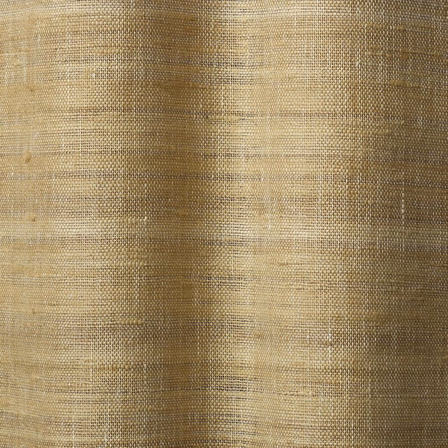 Warm natural beige curtain weave with irregular darker tonal bands