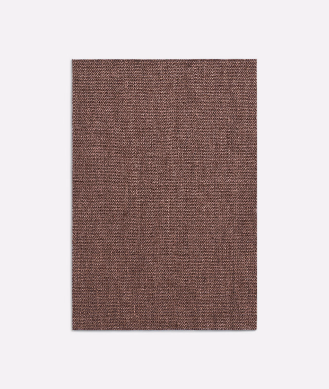 Muted aubergine-brown plain weave with a fine, subtly flecked texture