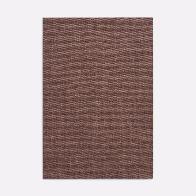 Muted aubergine-brown plain weave with a fine, subtly flecked texture