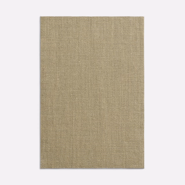 Warm flax-beige fabric swatch with a fine, tightly woven crosshatch texture