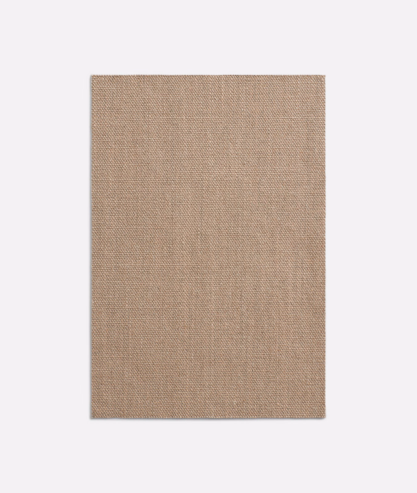 Warm nude-taupe curtain fabric with fine, subtly heathered plain weave
