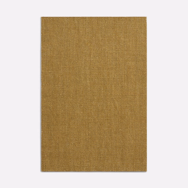 Warm mustard-gold textile with a fine, closely grained woven surface
