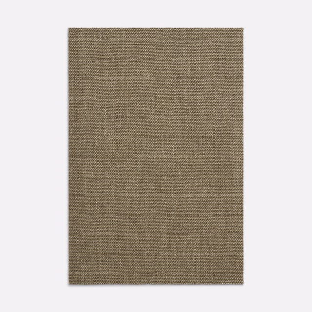Warm tobacco-brown finely textured crossweave on a flat fabric swatch