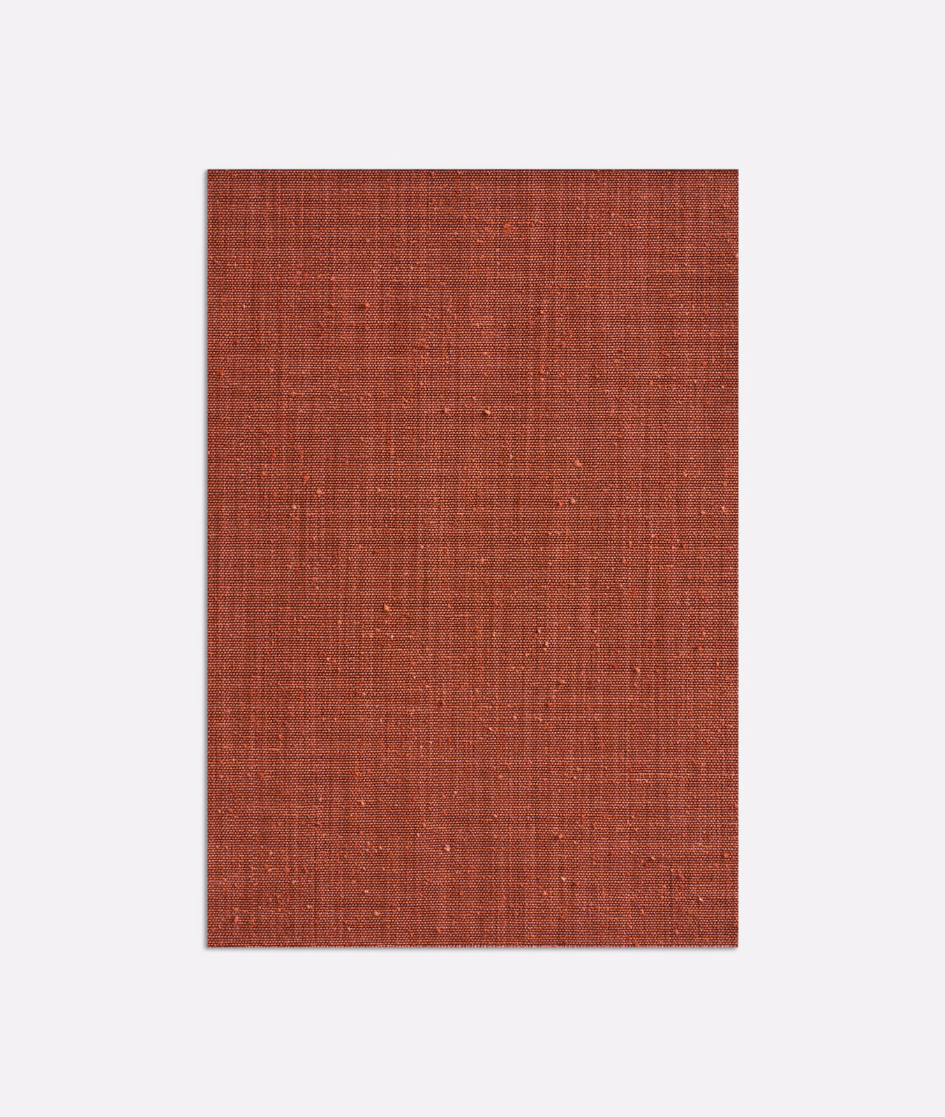 Deep marsala red curtain fabric with a fine vertical slub weave and subtle flecks