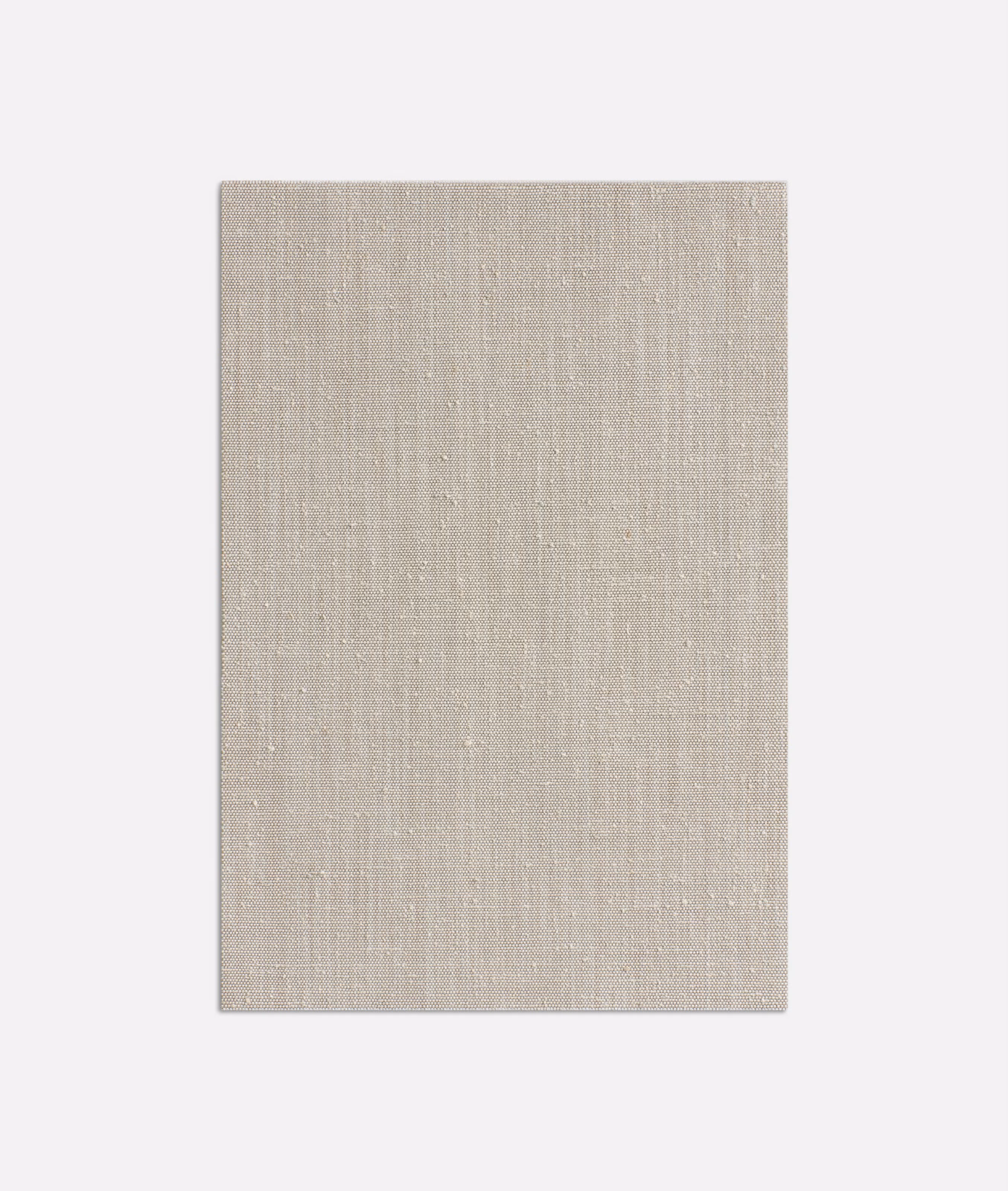 Pale greige curtain fabric with fine vertical slubs and a subtle woven sheen