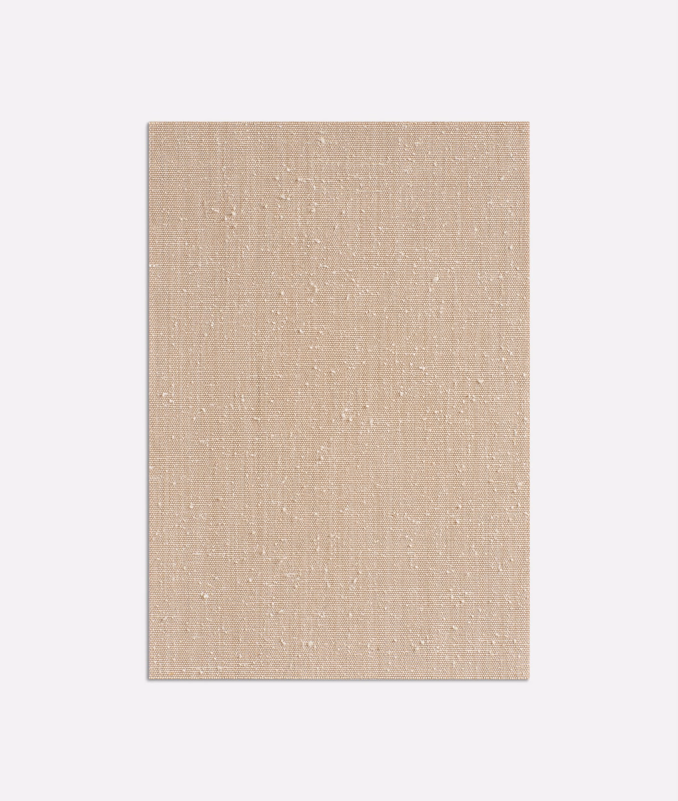 Warm blush-sand beige curtain fabric with fine slubbed weave and vertical texture