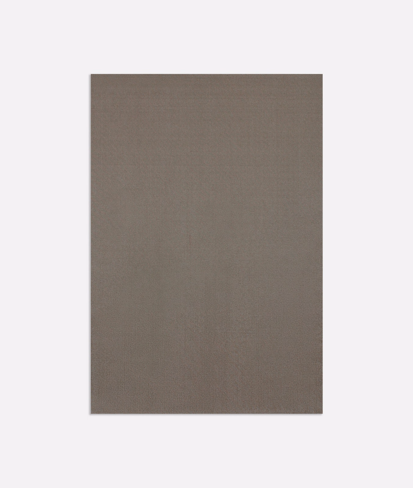 Muted taupe-brown plain weave showing a fine, subtly textured curtain fabric surface
