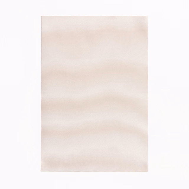 Pale blush rose curtain textile with softly blurred horizontal bands and creamy highlights