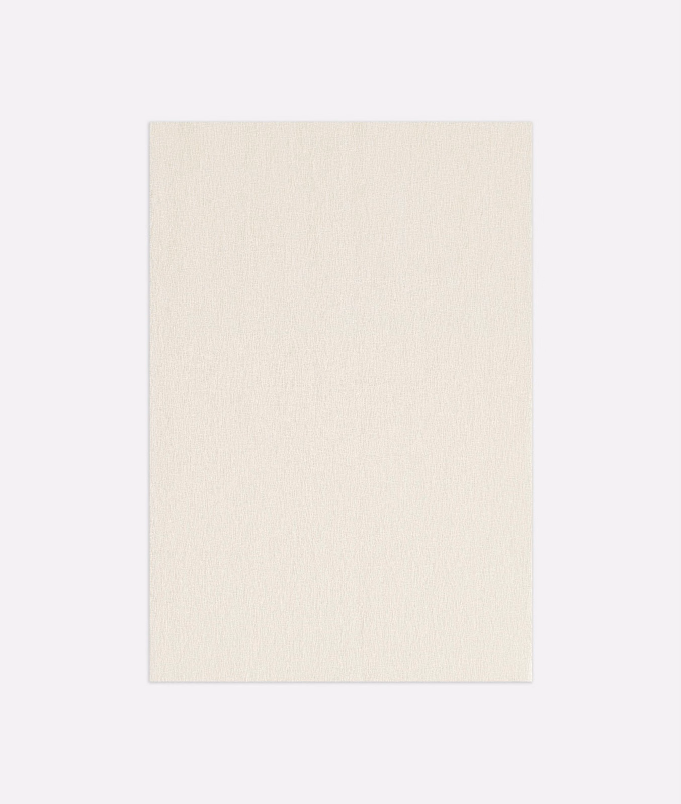 Warm ivory wool-textured curtain swatch with subtle vertical fibres and softly matte surface