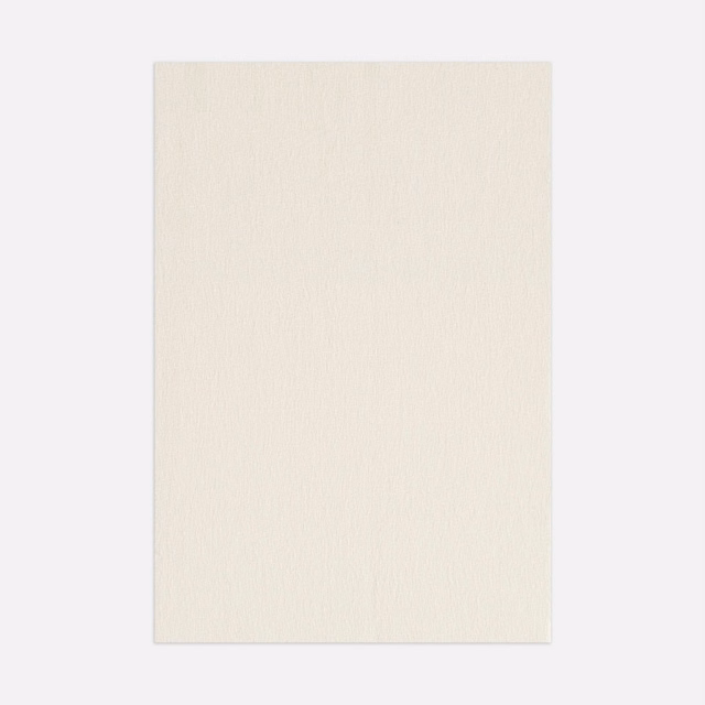 Warm ivory wool-textured curtain swatch with subtle vertical fibres and softly matte surface