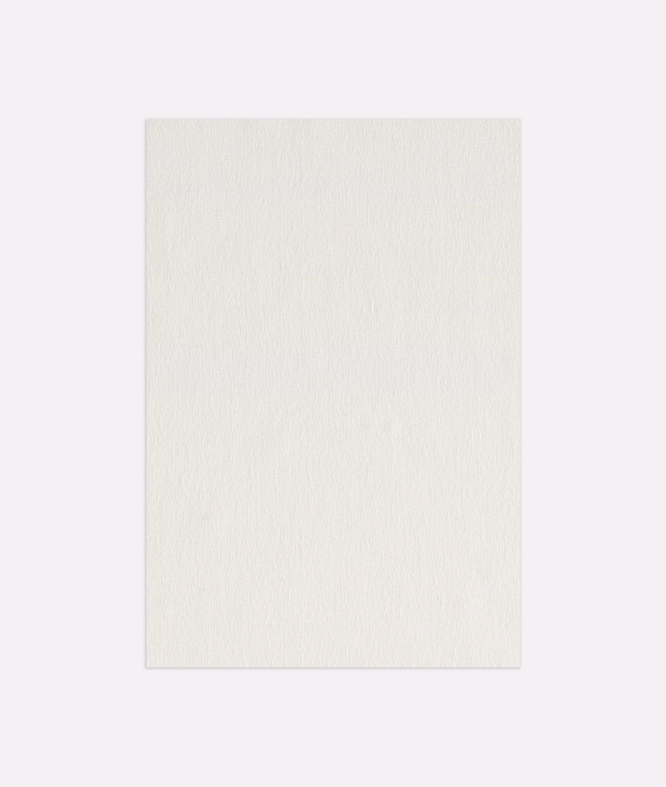 Soft ivory curtain fabric swatch with subtle vertical wool-like texture