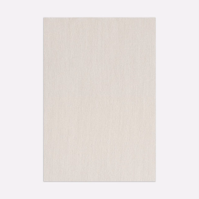 Pale ivory curtain fabric with subtle vertical wool-like texture and softly matte finish