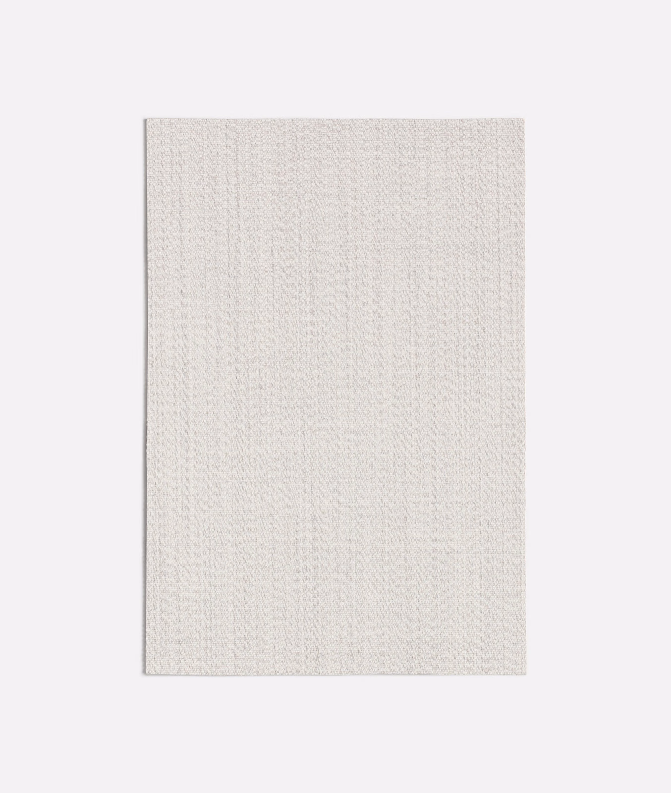 Pale warm-grey woven fabric with fine vertical striations and softly tactile texture