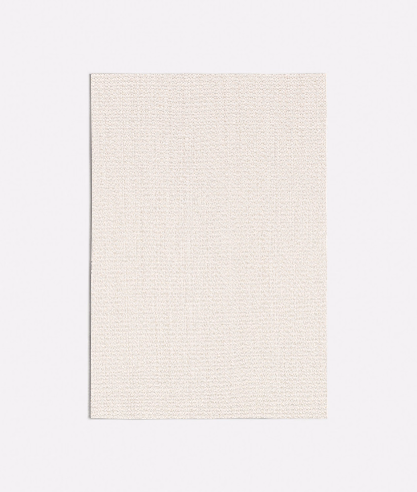 Warm ivory woven swatch with fine, softly ridged vertical texture