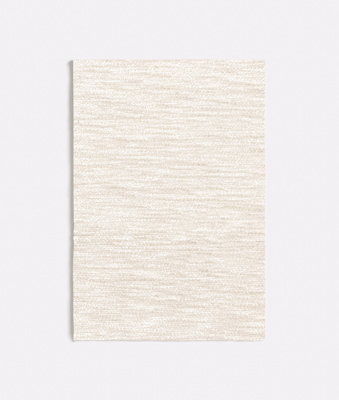 Pale ivory woven swatch with fine horizontal slub texture and gentle tonal variation