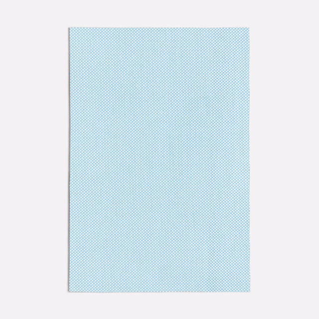Pale blue fabric with a fine repeating diamond-check weave and softly textured surface