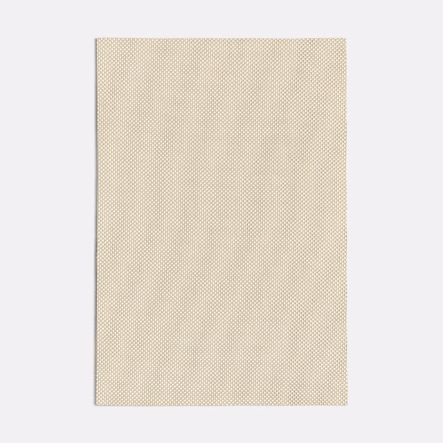 Pale beige woven swatch with a tightly repeated tiny geometric texture