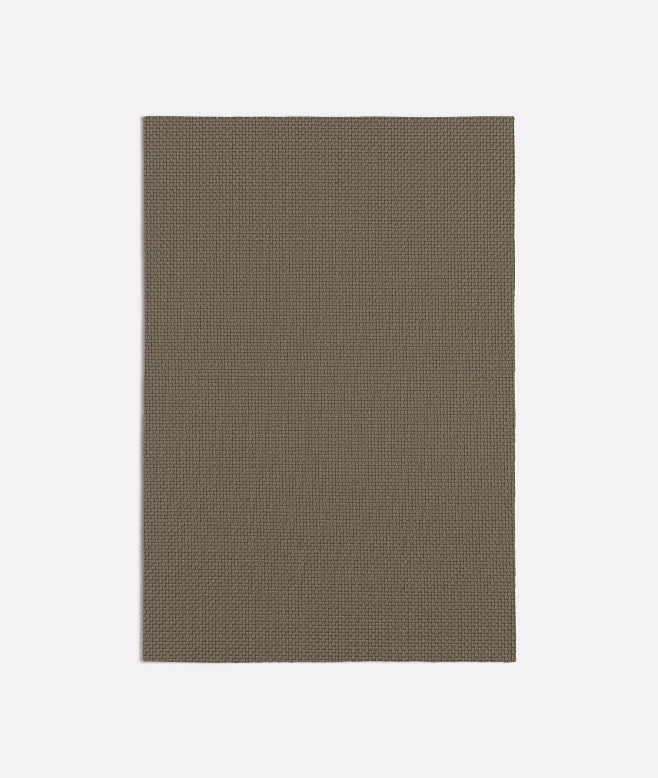Close micro-grid weave in muted grey-brown taupe textile