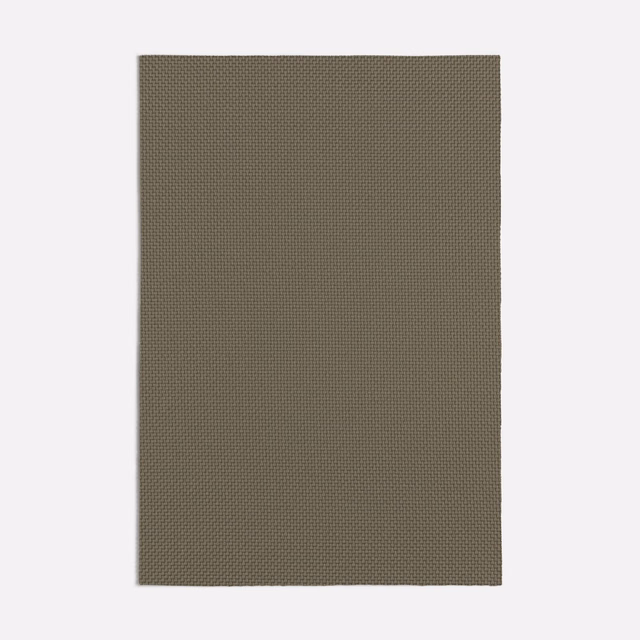 Close micro-grid weave in muted grey-brown taupe textile