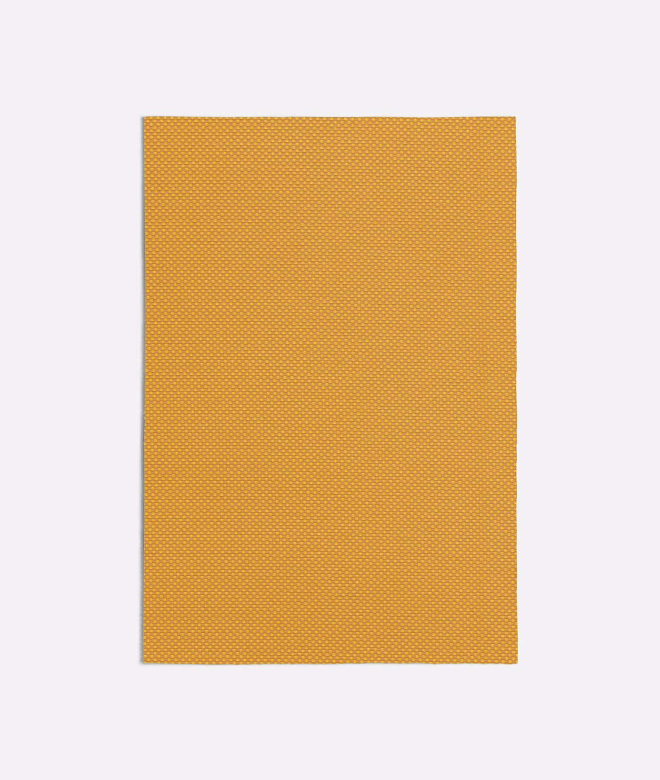 Warm ochre-yellow woven swatch with a fine, tightly repeated micro-texture