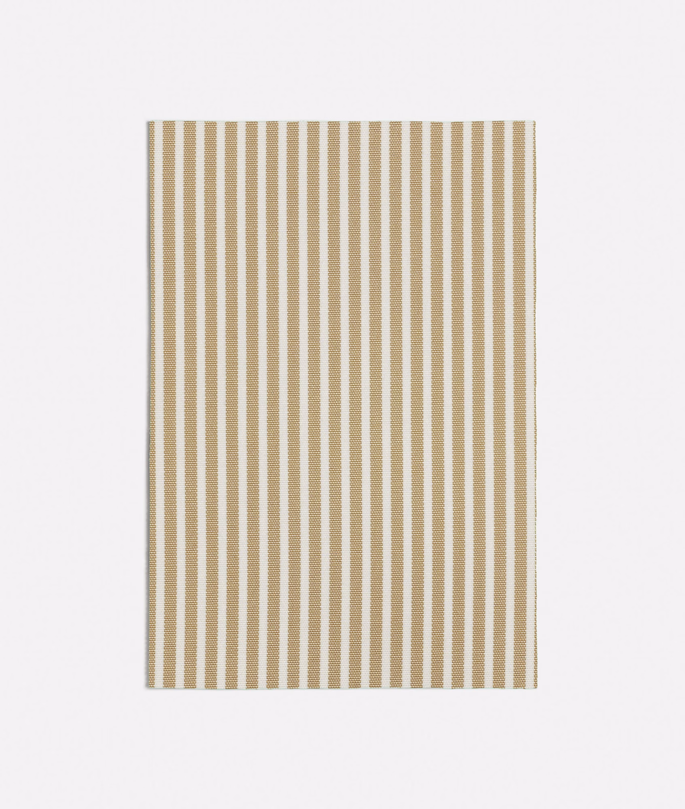 Warm beige and ivory narrow vertical stripes with a subtle woven texture