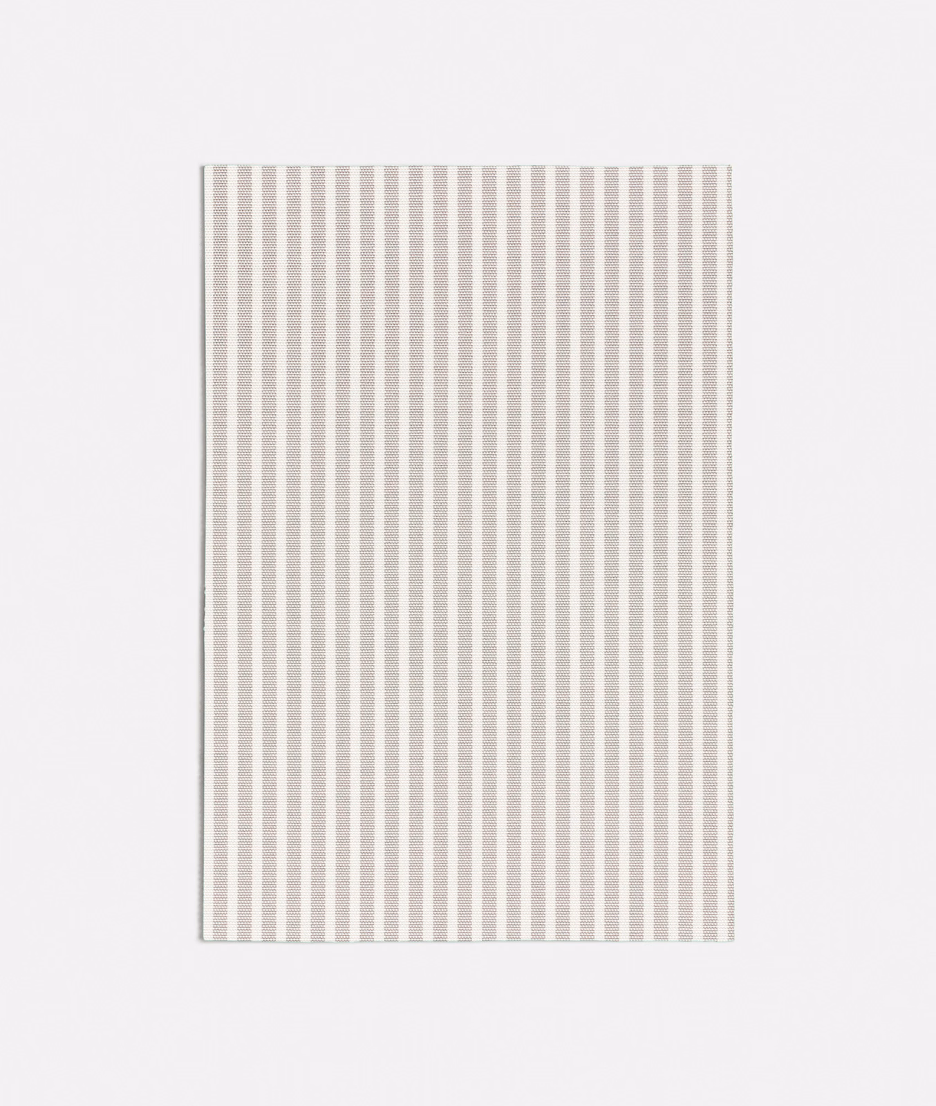 Fine fabric with narrow vertical stripes in warm grey and ivory