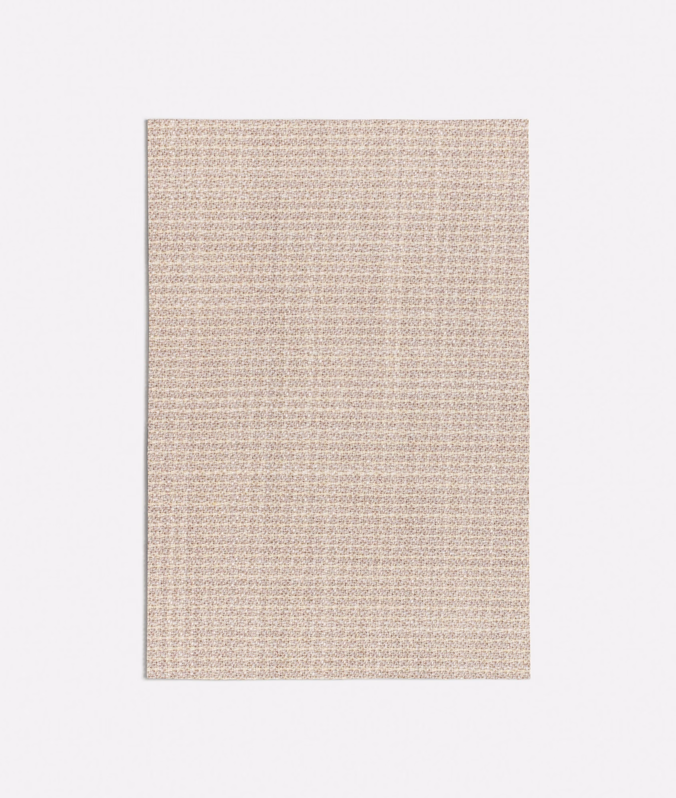 Pale warm beige swatch with dense fine weave and subtle horizontal flecks