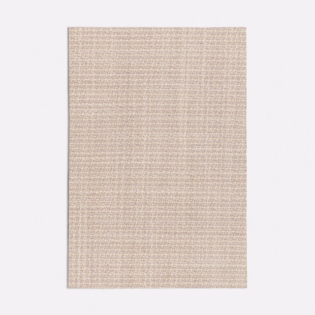 Pale warm beige swatch with dense fine weave and subtle horizontal flecks