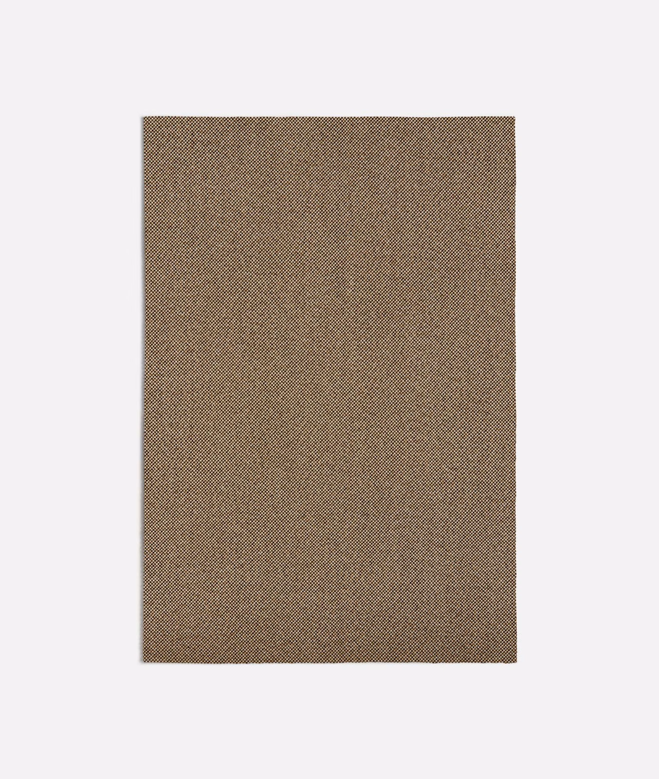 Warm brown fabric swatch with a fine, tightly spaced diagonal weave