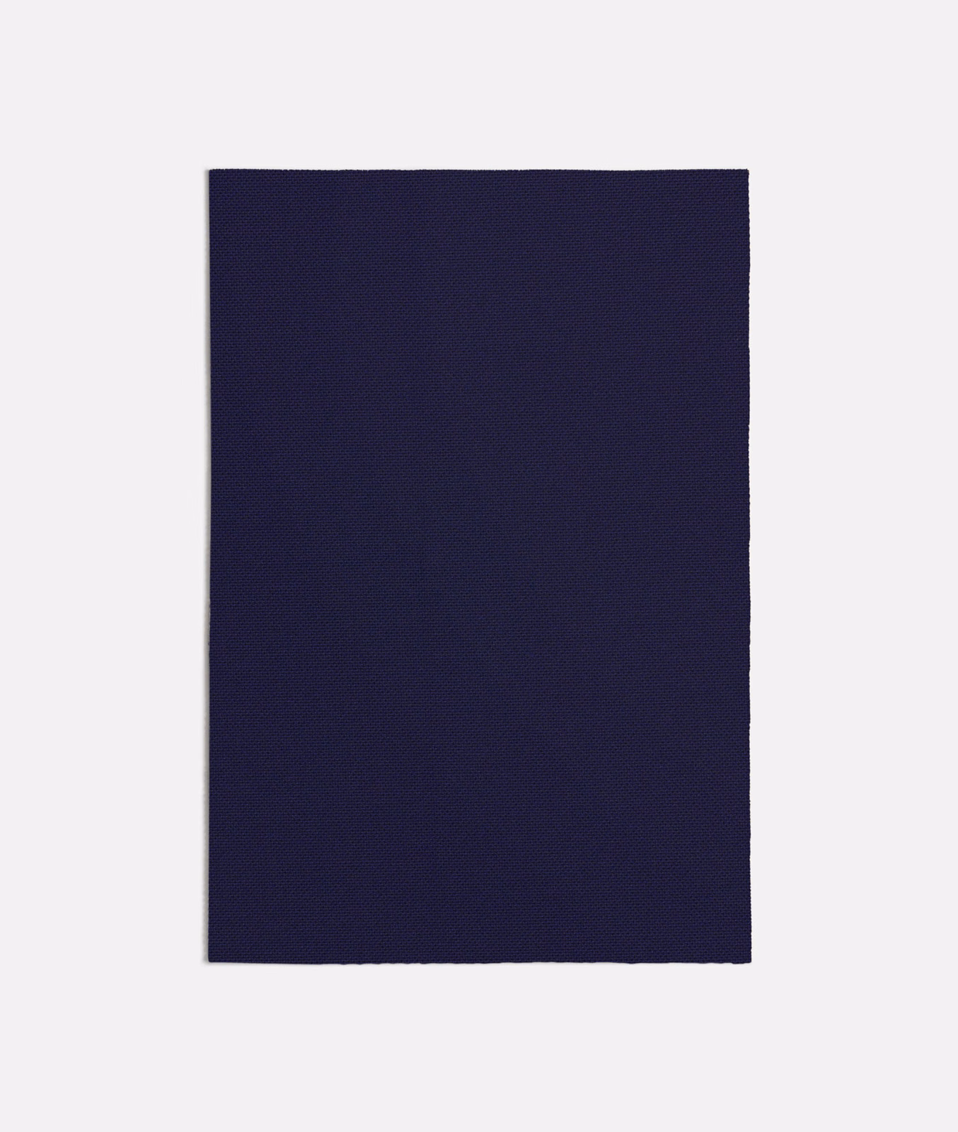 Deep ink-navy fabric swatch showing a fine, subtly diagonal woven texture