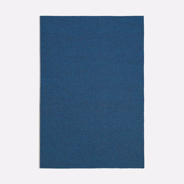 Deep dark turquoise swatch with a fine diagonal woven texture