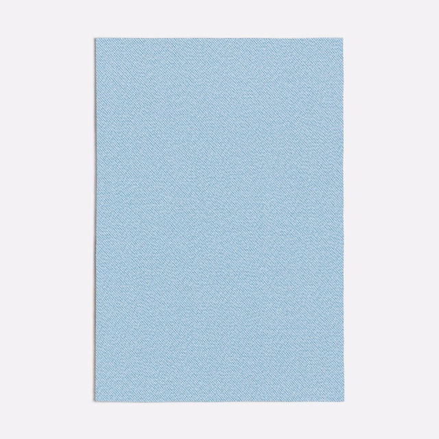 Cool powder-blue textile swatch with a fine diagonal woven texture