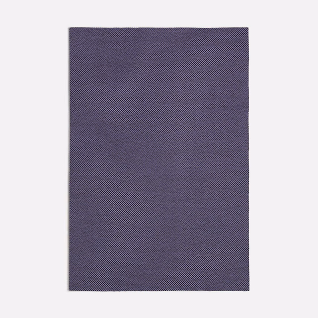 Deep aubergine purple fabric swatch with a fine diagonal woven texture